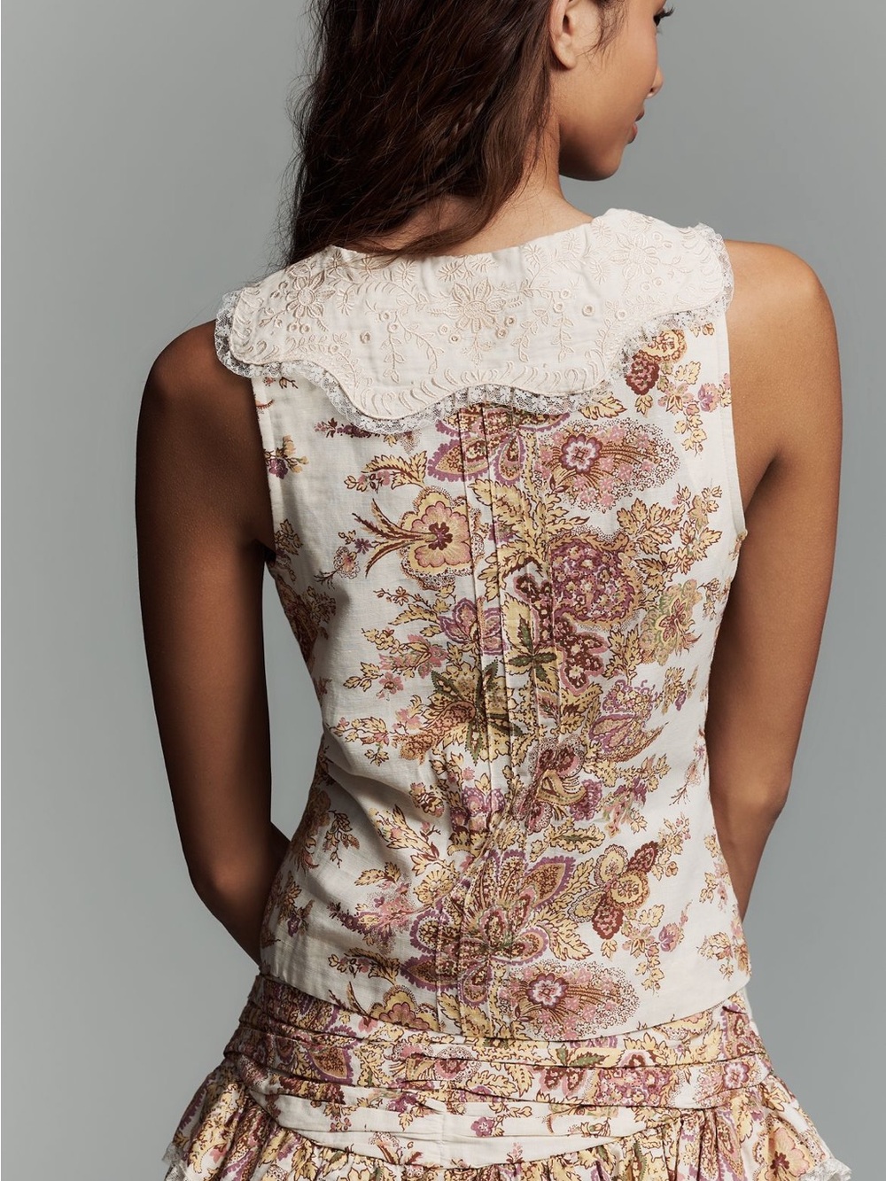 NWT Love the Label • Casey collared top—linen/cotton blend. - Picture 7 of 9